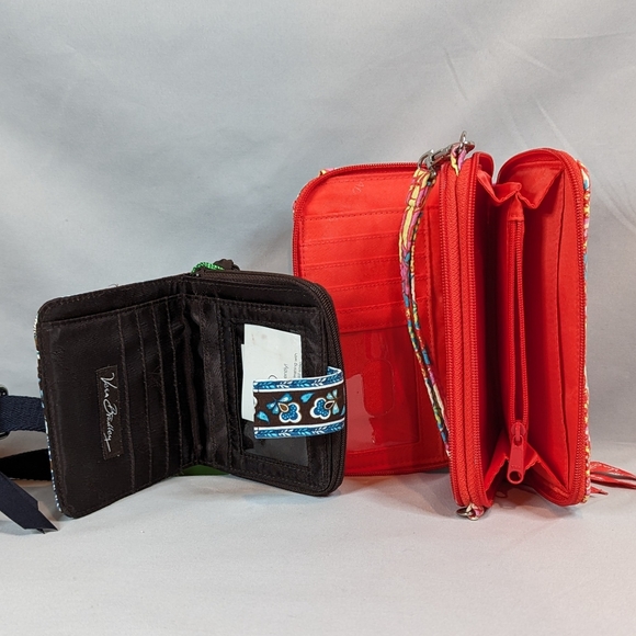 VERA Bradley Purse Wallet Wristlet Paisley Floral Peacock Quilted Crossbody Lot - Picture 10 of 13